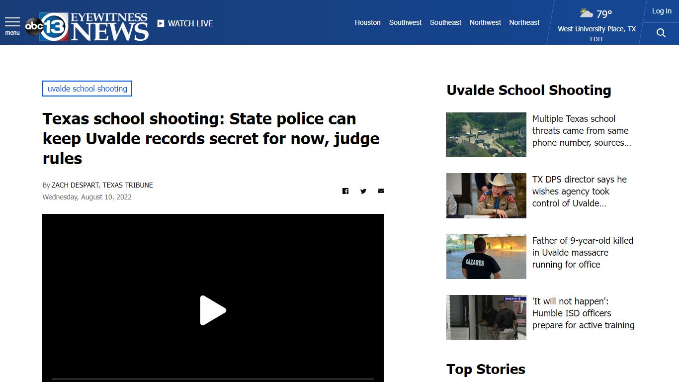 Texas school shooting: State police can keep Uvalde records secret for ...