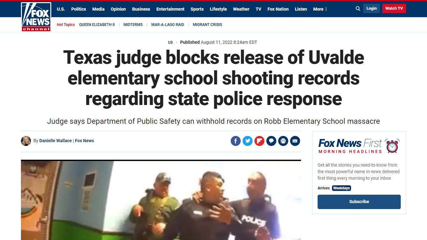 Texas judge blocks release of Uvalde elementary school shooting records ...